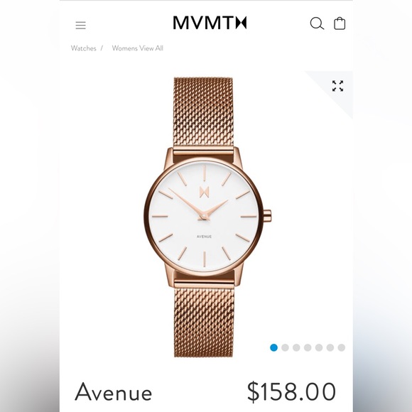 MVMT rose gold Avenue watch & bangle - Picture 2 of 6
